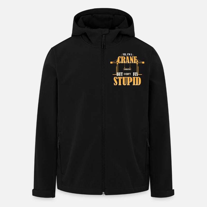 Crane operator crane - Men’s Recycled Softshell Jacket by Stanley/Stella - black