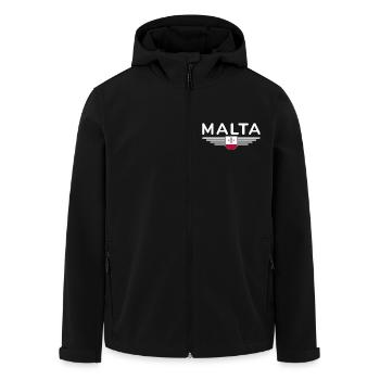 Malta T-Shirt – Für Insel-Fans - Recycelte Männer Softshell-Jacke von Stanley/Stella - Schwarz - Vorne - AI Model Male 185 light (185cm)