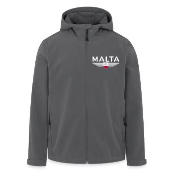 T-shirt Malte – Pour les fans de l’île - Veste softshell homme en polyester recyclé Stanley/Stella - charbon - Devant - AI Model Male 185 light (185cm)