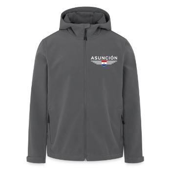 Asunción Souvenir T-Shirt - Recycelte Männer Softshell-Jacke von Stanley/Stella - Schwarz - Vorne - AI Model Male 185 light (185cm)