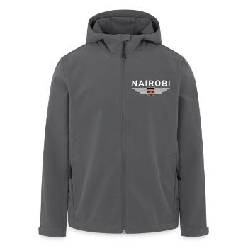 Fans de Nairobi : T-shirt pour les amoureux du Kenya - Veste softshell homme en polyester recyclé Stanley/Stella - noir - Devant - AI Model Male 185 light (185cm)