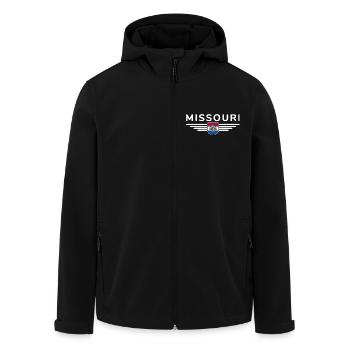 Missouri Fan T-Shirt – Must-Have für Fans! - Recycelte Männer Softshell-Jacke von Stanley/Stella - Schwarz - Vorne - AI Model Male 185 light (185cm)
