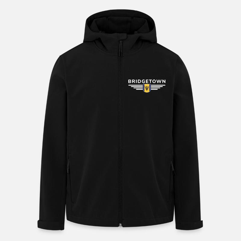 Bridgetown T-Shirt: Caribbean Vibes - Men’s Recycled Softshell Jacket by Stanley/Stella - black