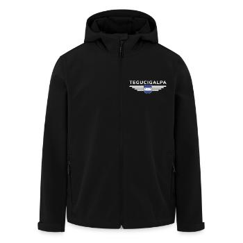 Conception du t-shirt Tegucigalpa Fans - Veste softshell homme en polyester recyclé Stanley/Stella - noir - Devant - AI Model Male 185 light (185cm)