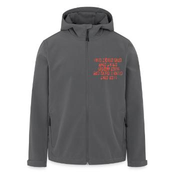 JONE WASTE YORE TOYE MONME YORALL REDIII THE VOICE - Recycelte Männer Softshell-Jacke von Stanley/Stella - Schwarz - Vorne - AI Model Male 185 light (185cm)