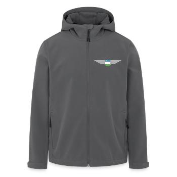 T-shirt de l’Ouzbékistan – Fierté et culture - Veste softshell homme en polyester recyclé Stanley/Stella - charbon - Devant - AI Model Male 185 light (185cm)