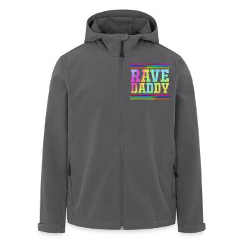 Rave Raver Techno music Techno bass Mixer - Men’s Recycled Softshell Jacket by Stanley/Stella - black - Front - AI Model Male 185 light (185cm)