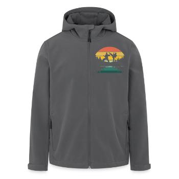 Jiu Jitsu Selbstverteidigung - Recycelte Männer Softshell-Jacke von Stanley/Stella - Schwarz - Vorne - AI Model Male 185 light (185cm)