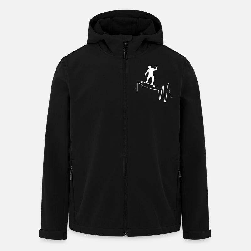 Longboard Longboarder Longboarding - Recycelte Männer Softshell-Jacke von Stanley/Stella - Schwarz