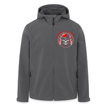 Crâne cool avec sweat à capuche aux cheveux longs et casquette de baseball - Veste softshell homme en polyester recyclé Stanley/Stella - noir - Devant - AI Model Male 185 light (185cm)