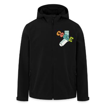 Chaussette cool - design motivant amusant - Veste softshell homme en polyester recyclé Stanley/Stella - noir - Devant - AI Model Male 185 light (185cm)