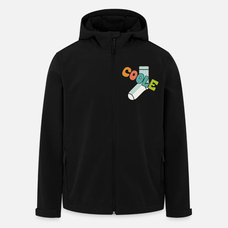 Chaussette cool - design motivant amusant - Veste softshell homme en polyester recyclé Stanley/Stella - noir