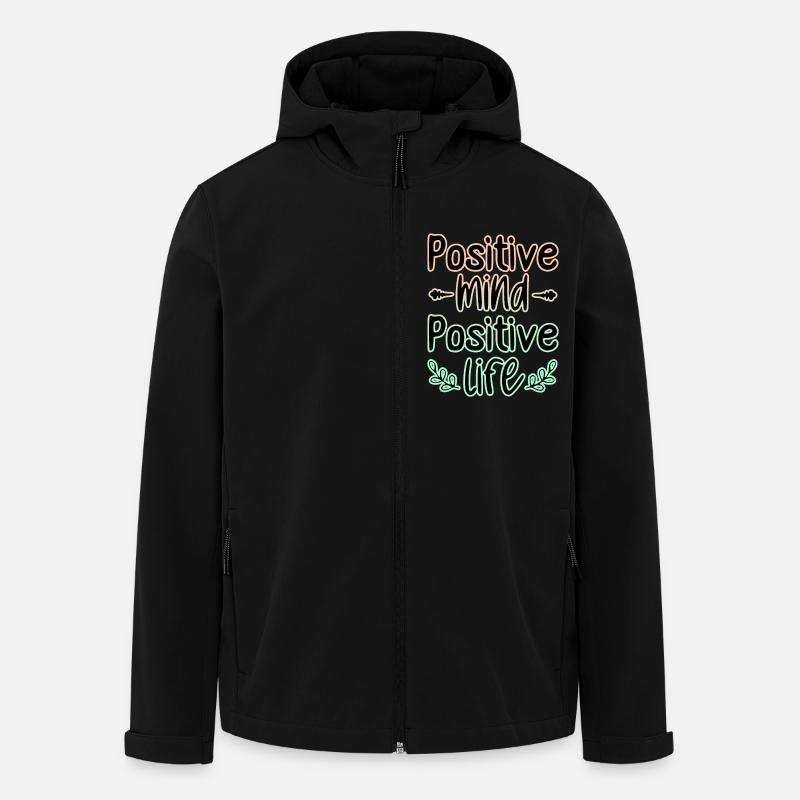 Mentalité Positif 🍀 - Veste softshell homme en polyester recyclé Stanley/Stella - noir