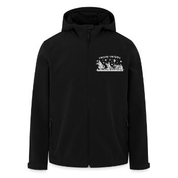 Frohe Osterwünsche für Kleidung & Accessoires! - Recycelte Männer Softshell-Jacke von Stanley/Stella - Schwarz - Vorne - AI Model Male 185 light (185cm)