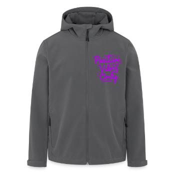 Positive Vibes Only Positive Vibes - Men’s Recycled Softshell Jacket by Stanley/Stella - black - Front - AI Model Male 185 light (185cm)