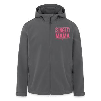 Dicton Single Mama Power - Veste softshell homme en polyester recyclé Stanley/Stella - noir - Devant - AI Model Male 185 light (185cm)