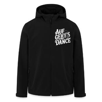 Line Dance Gruppe Training mein Tanzsport - Recycelte Männer Softshell-Jacke von Stanley/Stella - Schwarz - Vorne - AI Model Male 185 light (185cm)