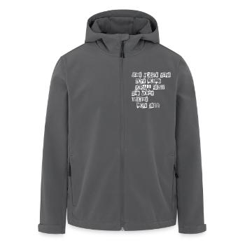 JONE WASTE YORE TOYE MONME YORALL REDIII THE VOICE - Recycelte Männer Softshell-Jacke von Stanley/Stella - Schwarz - Vorne - AI Model Male 185 light (185cm)