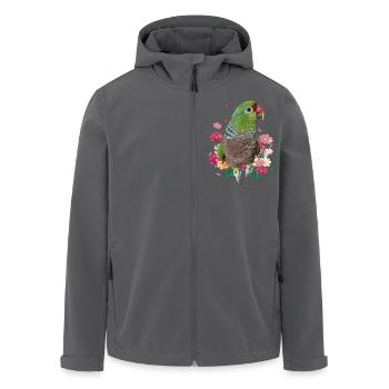 Perroquet de vin - Veste softshell homme en polyester recyclé Stanley/Stella - noir - Devant - AI Model Male 185 light (185cm)