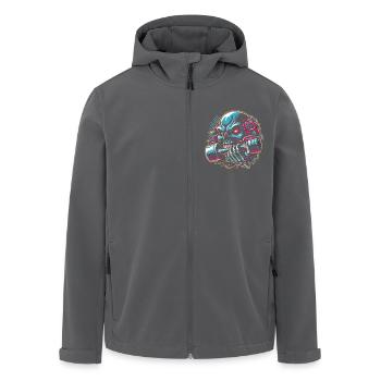 Crâne avec Pentagramme Entraînement Haltère Musculation - Veste softshell homme en polyester recyclé Stanley/Stella - noir - Devant - AI Model Male 185 light (185cm)