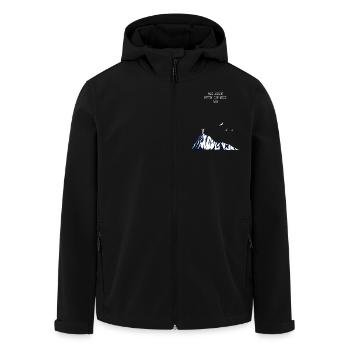 Wandern Minimalistisch - Recycelte Männer Softshell-Jacke von Stanley/Stella - Schwarz - Vorne - AI Model Male 185 light (185cm)