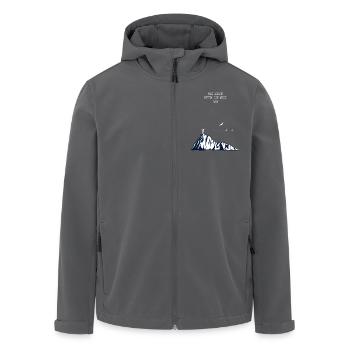 Wandern Minimalistisch - Recycelte Männer Softshell-Jacke von Stanley/Stella - Anthrazit - Vorne - AI Model Male 185 light (185cm)