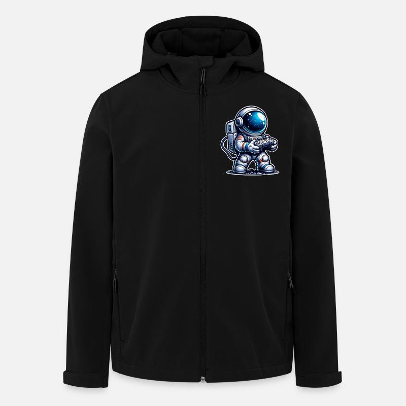 Gaming Astronaut - Men’s Recycled Softshell Jacket by Stanley/Stella - black