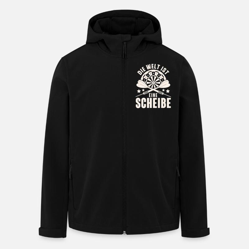 Darts Dart Darten Dartspiel - Recycelte Männer Softshell-Jacke von Stanley/Stella - Schwarz