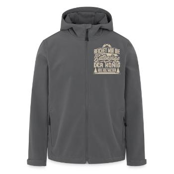 Holzfäller - Recycelte Männer Softshell-Jacke von Stanley/Stella - Schwarz - Vorne - AI Model Male 185 light (185cm)
