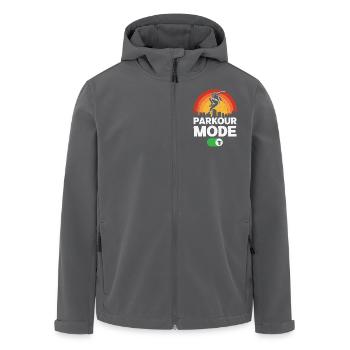 Parkour - Veste softshell homme en polyester recyclé Stanley/Stella - noir - Devant - AI Model Male 185 light (185cm)