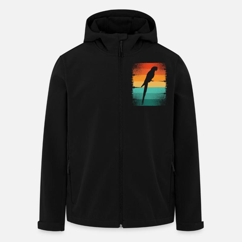 Parrot - Men’s Recycled Softshell Jacket by Stanley/Stella - black