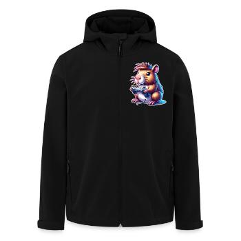 Capybara Gaming - Recycelte Männer Softshell-Jacke von Stanley/Stella - Schwarz - Vorne - AI Model Male 185 light (185cm)