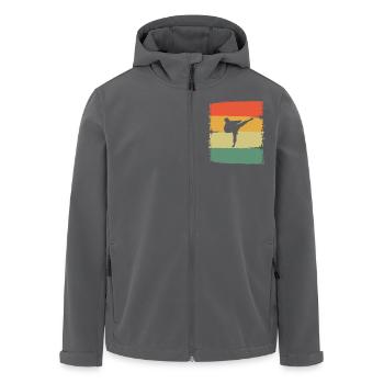 Karaté - Veste softshell homme en polyester recyclé Stanley/Stella - noir - Devant - AI Model Male 185 light (185cm)
