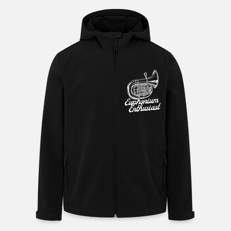 Bariton Player Enthusiast Euphonium - Recycelte Männer Softshell-Jacke von Stanley/Stella - Schwarz