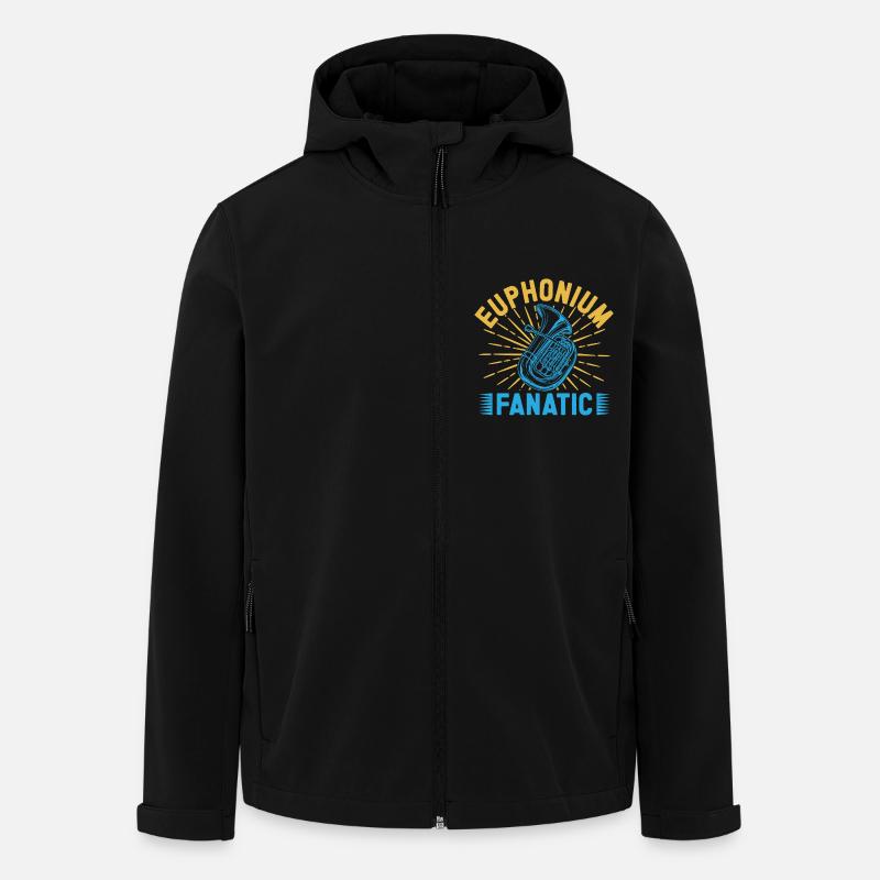 Euphonium Fanatic Baritone Marching Band - Recycelte Männer Softshell-Jacke von Stanley/Stella - Schwarz
