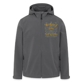 Born in May 1976 Birthday May 1976 bday may 1976 - Men’s Recycled Softshell Jacket by Stanley/Stella - black - Front - AI Model Male 185 light (185cm)