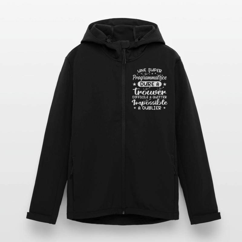 Une Super Programmatrice - Cadeau programmatrice Veste softshell homme en polyester recyclé Stanley/Stella