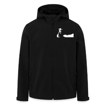 Trail Runner Cross Trail Bergläufer - Recycelte Männer Softshell-Jacke von Stanley/Stella - Schwarz - Vorne - AI Model Male 185 light (185cm)