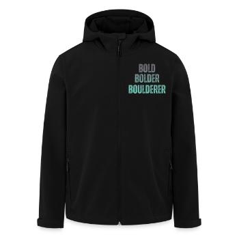 Bloc Bold Bolder Boulderer - Veste softshell homme en polyester recyclé Stanley/Stella - noir - Devant - AI Model Male 185 light (185cm)