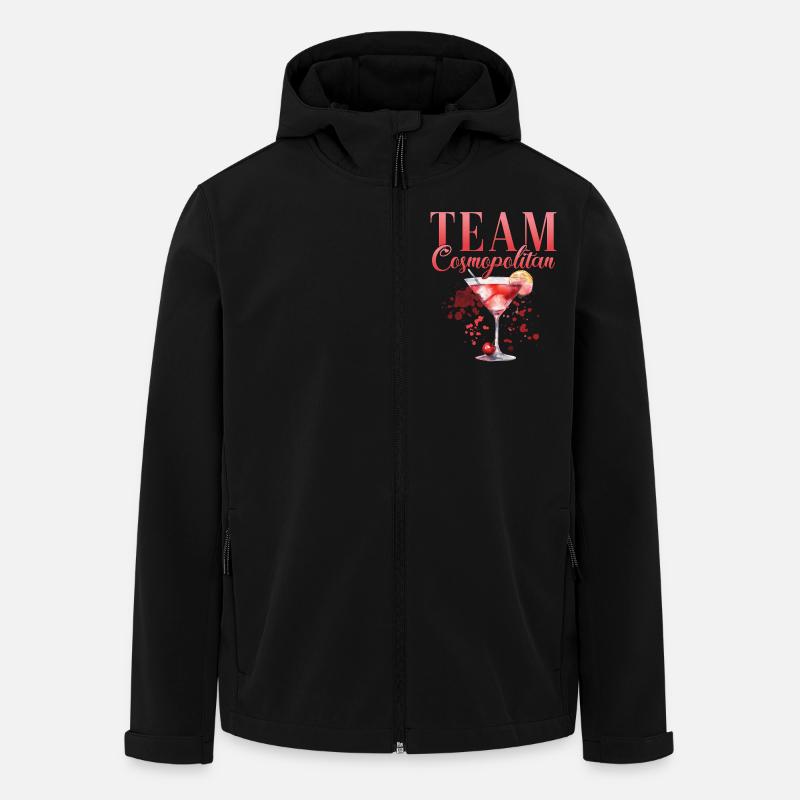 Cocktail Bartender Team Cosmopolitan - Veste softshell homme en polyester recyclé Stanley/Stella - noir