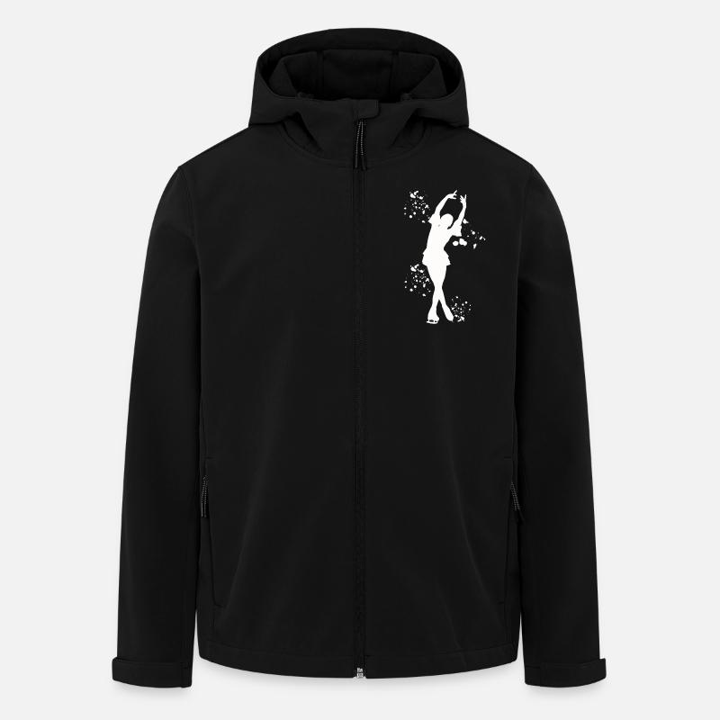 Eiskunstläufer Schlittschuhlaufen Eiskunstlauf - Recycelte Männer Softshell-Jacke von Stanley/Stella - Schwarz