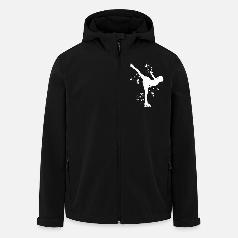 Eiskunstläufer Schlittschuhlaufen Eiskunstlauf - Recycelte Männer Softshell-Jacke von Stanley/Stella - Schwarz