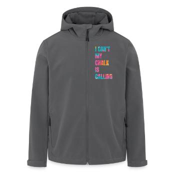I Cant My Chalk Is Calling Boulderer - Recycelte Männer Softshell-Jacke von Stanley/Stella - Schwarz - Vorne - AI Model Male 185 light (185cm)