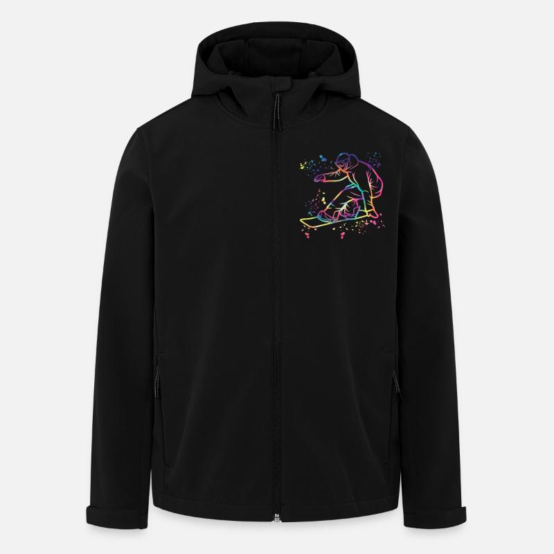 Snowboarder Snowboarding Snowboard - Veste softshell homme en polyester recyclé Stanley/Stella - noir