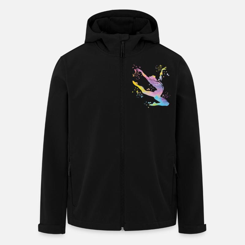 Gymnastics Floor Artistic Gymnastics - Men’s Recycled Softshell Jacket by Stanley/Stella - black