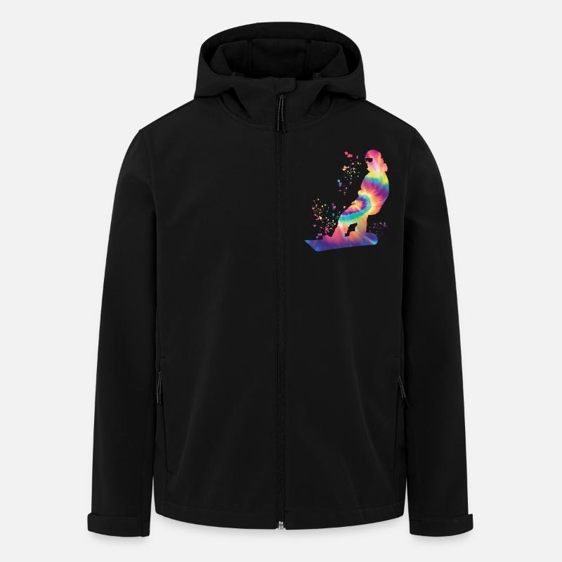 Snowboarder Snowboarding Snowboard - Men’s Recycled Softshell Jacket by Stanley/Stella - black