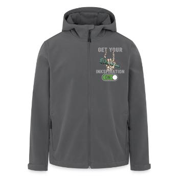 Poetry Slam Inkspiration Slam-poesie - Recycelte Männer Softshell-Jacke von Stanley/Stella - Schwarz - Vorne - AI Model Male 185 light (185cm)