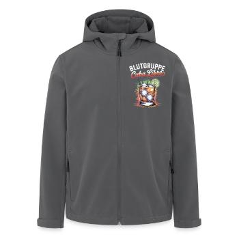 Blutgruppe Cuba Libre Cocktail Barkeeper - Recycelte Männer Softshell-Jacke von Stanley/Stella - Schwarz - Vorne - AI Model Male 185 light (185cm)