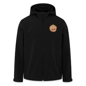 Cookie the delicious biscuit - Men’s Recycled Softshell Jacket by Stanley/Stella - black - Front - AI Model Male 185 light (185cm)