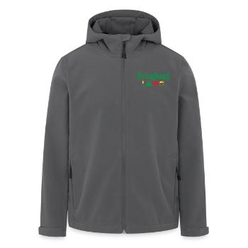 Schafkopf Farben vom deutschen Blatt Spielkarten - Recycelte Männer Softshell-Jacke von Stanley/Stella - Schwarz - Vorne - AI Model Male 185 light (185cm)